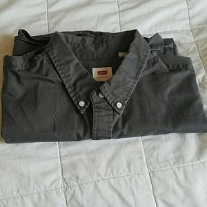 Levi's Charcoal button up shirt